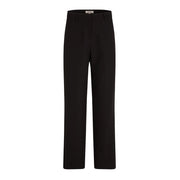 Morgan de toi Pantalon noir pour femme en polyester et élasthanne, coupe ajustée et élégante, avec de discrètes fentes latérales.