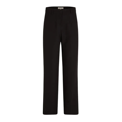 Morgan de toi Pantalon noir pour femme en polyester et élasthanne, coupe ajustée et élégante, avec de discrètes fentes latérales.