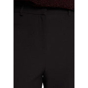 Morgan de toi Pantalon noir pour femme en polyester et élasthanne, tissu lisse et coutures discrètes sur le devant.