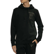 Coton noir Moschino Sweat à capuche pour homme avec logo ours discrètement brodé et nom de la marque sur la poitrine