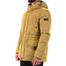 Mustard-colored hooded puffer coat displayed in the Mustard Colored Hooded Puffer Coat product image