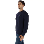 Napapijri Sweat-shirt homme en coton bleu à col rond avec petit logo rouge et blanc sur la poitrine gauche