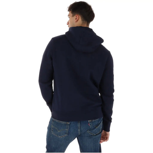 Napapijri Sweat à capuche bleu marine en coton pour homme, idéal pour un style décontracté et pour superposer les vêtements.