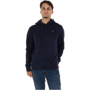 Napapijri Sweat à capuche bleu marine pour homme, en coton, avec logo brodé sur la poitrine gauche.