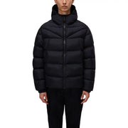 Napapijri Doudoune noire pour homme, matelassée et à capuche, vue de face