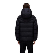 Napapijri Doudoune noire pour homme, matelassée et à capuche, vue de face