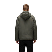 Napapijri Doudoune Rainforest Winter 3 pour homme, vert olive, avec capuche et poignets ajustables, vue de face