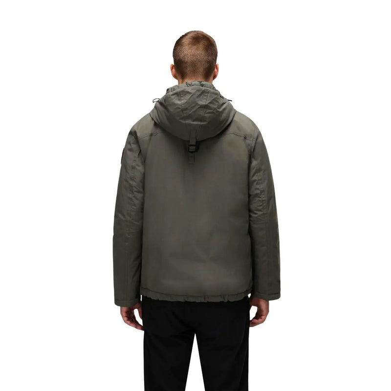 Napapijri Doudoune Rainforest Winter 3 pour homme, vert olive, avec capuche et poignets ajustables, vue de face