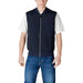 Navy blue bomber vest featured in Light Gray Vest and Shorts Set for stylish layering
