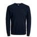 Navy blue crew neck sweater with long sleeves from Jack & Jones Men Knitwear