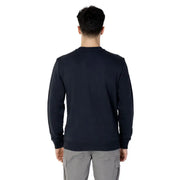 Navy blue crewneck sweatshirt by Napapijri for men, ideal for Spring Summer collection