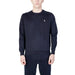 Navy blue crewneck sweatshirt with embroidered logo from U.S. Polo Assn. Men Knitwear