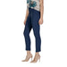 Navy blue cropped dress pants with nude heels from Rinascimento Women’s collection