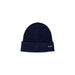 Navy blue knit beanie displayed in product named Black Ribbed Knit Beanie