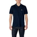 Navy blue Lacoste polo shirt displayed in the product listing