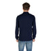Navy blue long-sleeved polo shirt displayed in the product gallery