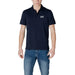 Navy blue Ea7 Men Black Polo Shirt displayed in a stylish setting for men’s fashion