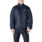 Navy blue puffer jacket displayed under the product name Black Puffer Jacket