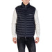 Navy blue puffer vest displayed in the product Navy Blue Puffer Vest