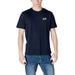 Navy blue Ea7 Men Round Neck Cotton T-Shirt for stylish casual wear