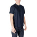 Navy blue Ea7 Men’s slip-on round neck cotton T-shirt for casual wear