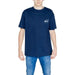Navy blue Tommy Hilfiger Jeans men’s t-shirt with a small white logo on the chest