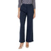 Navy blue wide-leg trousers displayed as part of Black Flared Trousers collection