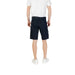 Navy Blue Men’s Cargo Shorts displayed on a white background
