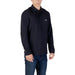 Navy long-sleeved polo shirt displayed on a mannequin for men’s fashion product listing