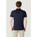 Navy Polo Shirt for Men worn by a man, suitable for casual and formal wear
