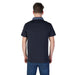 Navy polo shirt with patterned collar from Guess Men, showcasing stylish design