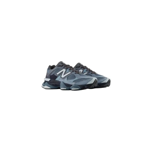 New Balance Baskets homme en daim bleu, modèle automne, avec semelle épaisse à plusieurs couches, coloris gris et noir 990v3.