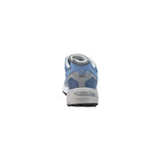 New Balance Baskets homme bleu clair et gris 980r, chaussure de running avec tige en mesh et semelle en caoutchouc