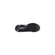 Semelle en caoutchouc noir et argent de new balance Baskets en daim gris pour homme, conçues pour la course et les loisirs.