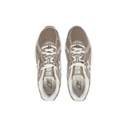 New balance women grey textile sneakers featuring gray mesh running shoes with white laces and accents