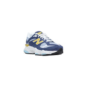 New balance women purple suede sneakers with navy blue white 990v3 design and gold accents for casual wear