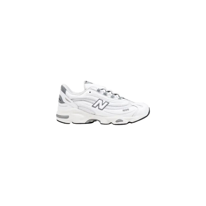 White and gray New Balance GC1000DK slip-on sneakers with chunky sole