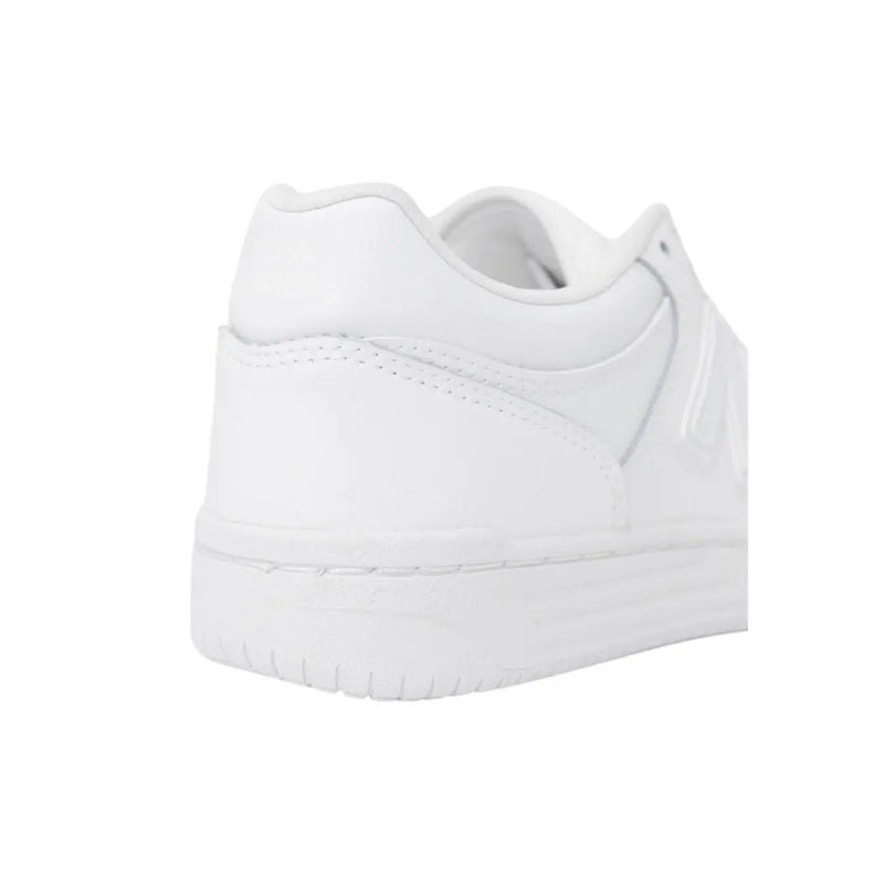 New Balance Women’s white leather sneaker with clean minimalist design and subtle stitching size 3