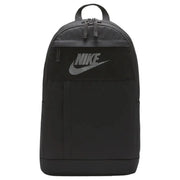 Nike Sac à dos noir pour homme avec logo Swoosh argenté sur le panneau avant, vue de face
