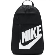 Nike Sac à dos noir pour homme avec logo Swoosh blanc audacieux, vue de face