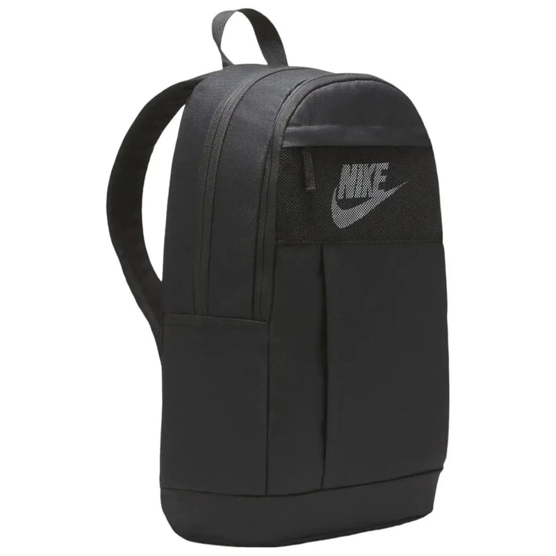 Nike Sac à dos noir pour homme avec logo Swoosh gris discret, vue de face