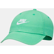 Casquette Nike vert menthe pour homme avec logo Swoosh blanc, en mélange de coton et coupe ajustable