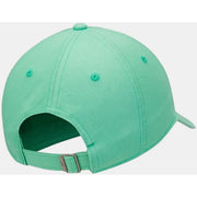 Un vert menthe Nike Casquette homme avec logo vert imprimé, sangle en coton mélangé et boucle argentée réglable