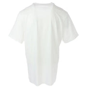 Nike white short sleeve t shirt made of white cotton with a classic crew neck and short sleeves
