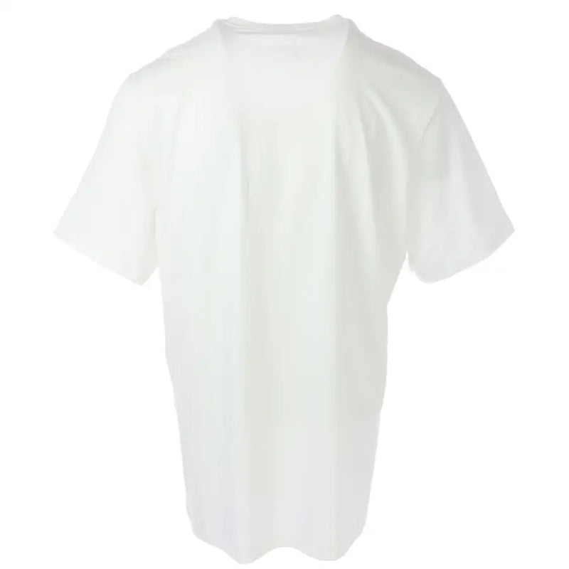 Nike white short sleeve t shirt made of white cotton with a classic crew neck and short sleeves