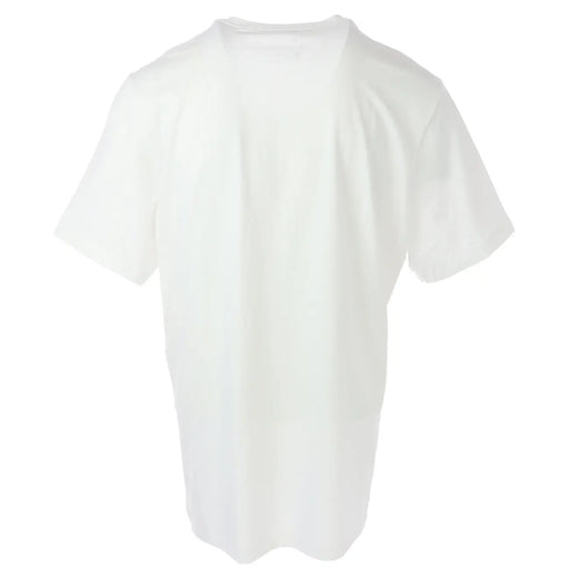 Nike white short sleeve t shirt made of white cotton with a classic crew neck and short sleeves