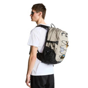 Sac à dos The North Face Borealis pour homme, beige et noir, avec sangles et multiples poches, vue de face