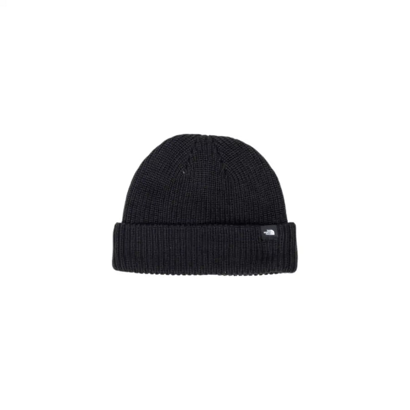 Black ribbed beanie with logo