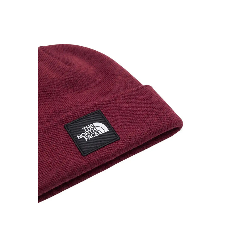 Casquette The North Face Dock Worker pour homme, en maille bordeaux avec logo noir, vue de face