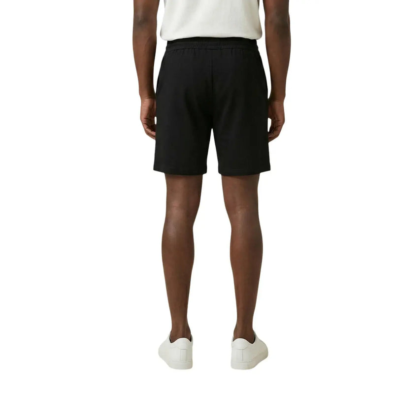 Short en coton noir The North Face pour homme, avec taille élastique et coupe ajustée, vue de face